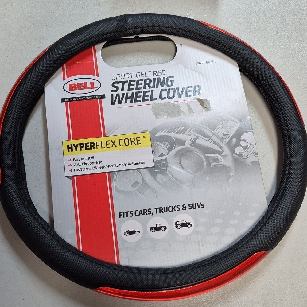 BELL Automotive Universal Sport Gel Hyper-Flex Core Steering Wheel - New